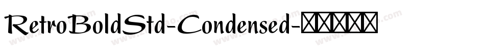 RetroBoldStd-Condensed字体转换