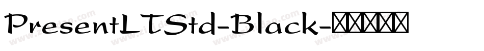 PresentLTStd-Black字体转换