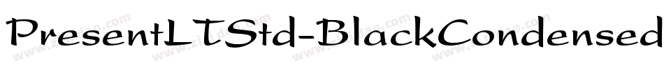 PresentLTStd-BlackCondensed字体转换