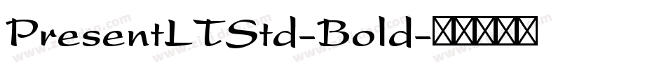 PresentLTStd-Bold字体转换