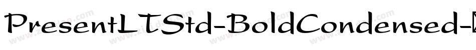 PresentLTStd-BoldCondensed字体转换