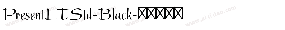 PresentLTStd-Black字体转换