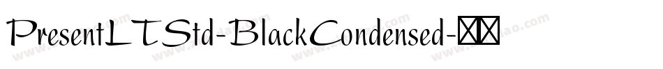 PresentLTStd-BlackCondensed字体转换