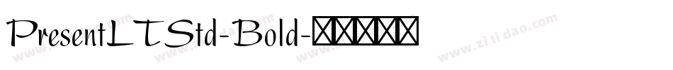 PresentLTStd-Bold字体转换