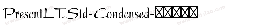 PresentLTStd-Condensed字体转换