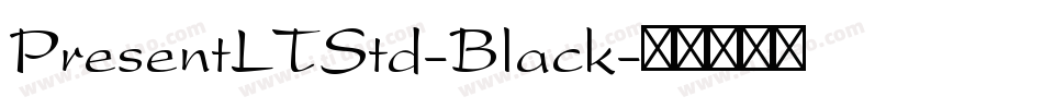PresentLTStd-Black字体转换