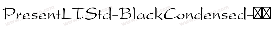 PresentLTStd-BlackCondensed字体转换
