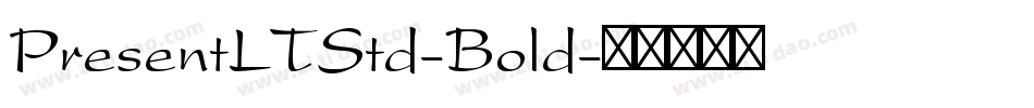 PresentLTStd-Bold字体转换