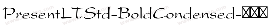 PresentLTStd-BoldCondensed字体转换