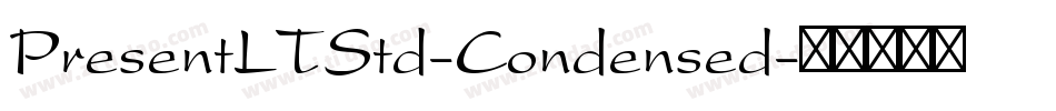 PresentLTStd-Condensed字体转换