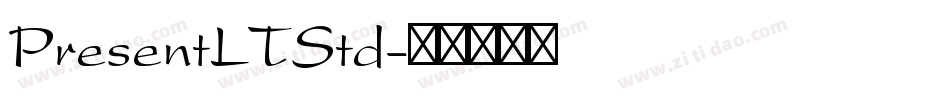 PresentLTStd字体转换