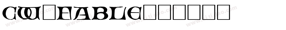CW_FABLE字体转换