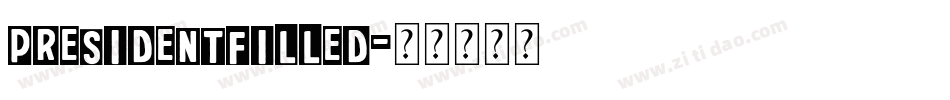 PresidentFilled字体转换