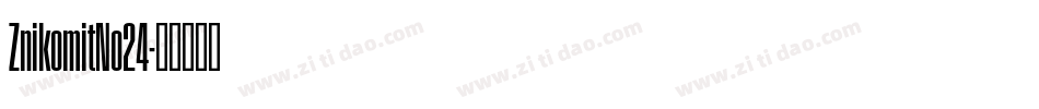 ZnikomitNo24字体转换