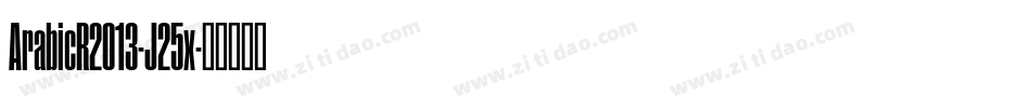 ArabicR2013-J25x字体转换