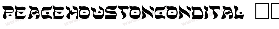 peacehoustoncondital字体转换