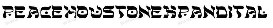 peacehoustonexpandital字体转换