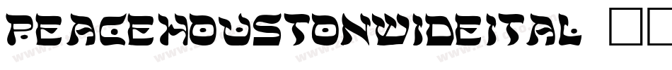 peacehoustonwideital字体转换