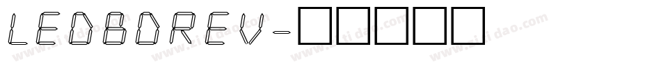 LEDBDREV字体转换
