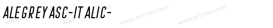 AlegreyaSC-Italic字体转换