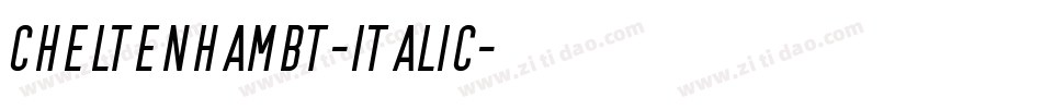 CheltenhamBT-Italic字体转换