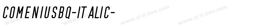 ComeniusBQ-Italic字体转换