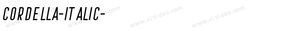 Cordella-Italic字体转换
