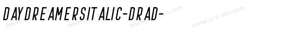 DaydreamersItalic-Drad字体转换