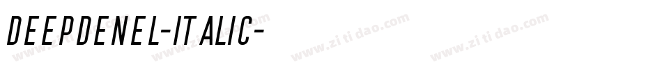 DeepdeneL-Italic字体转换