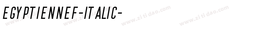 EgyptienneF-Italic字体转换