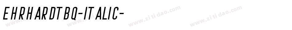 EhrhardtBQ-Italic字体转换