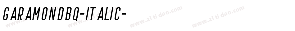 GaramondBQ-Italic字体转换