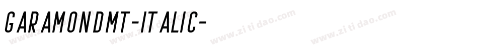 GaramondMT-Italic字体转换