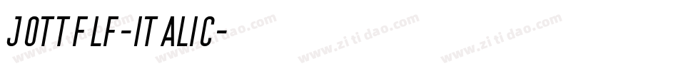 JottFLF-Italic字体转换