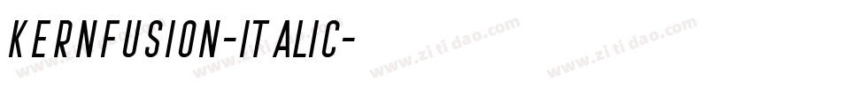 Kernfusion-Italic字体转换