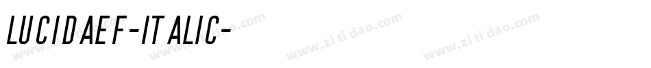 LucidaEF-Italic字体转换