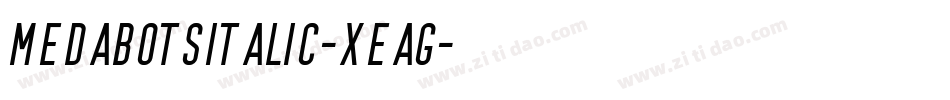 MedabotsItalic-Xeag字体转换