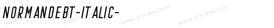 NormandeBT-Italic字体转换