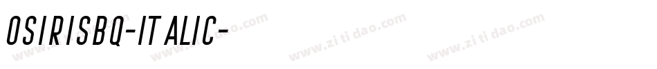 OsirisBQ-Italic字体转换