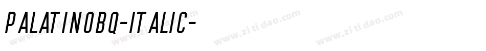 PalatinoBQ-Italic字体转换