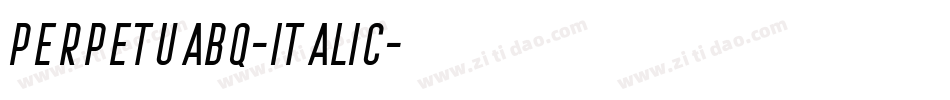 PerpetuaBQ-Italic字体转换