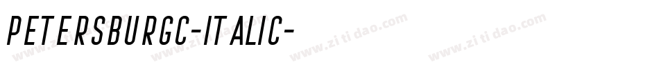 PetersburgC-Italic字体转换