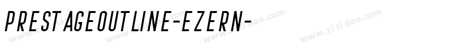 PrestageOutline-eZeRn字体转换