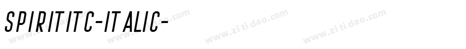 SpiritITC-Italic字体转换