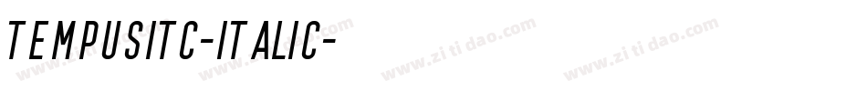 TempusITC-Italic字体转换