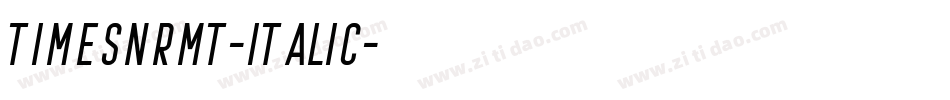 TimesNRMT-Italic字体转换