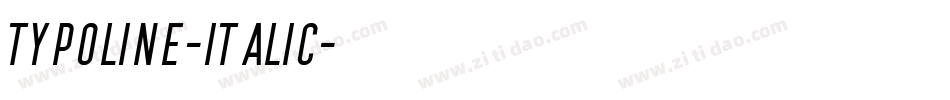 Typoline-Italic字体转换