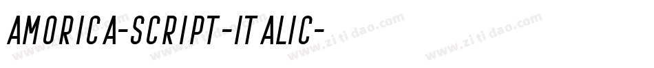 AMORICA-SCRIPT-Italic字体转换