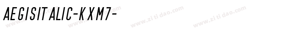 AegisItalic-Kxm7字体转换