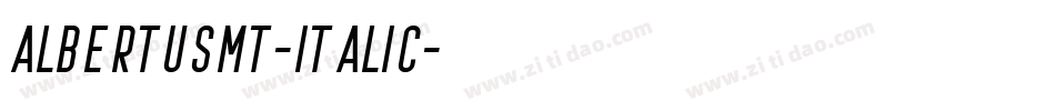 AlbertusMT-Italic字体转换